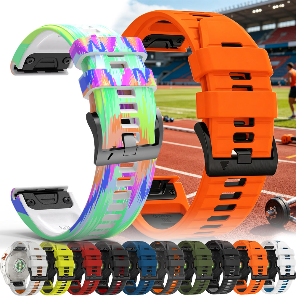 Silicone Watch Band 22Mm - Outdoor Sports 22mm Silicone Watch Band