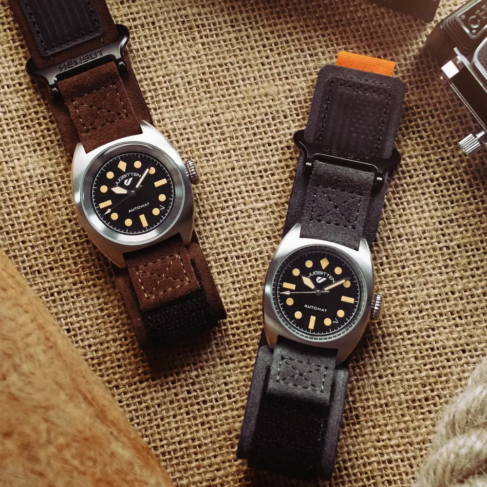 Suede Strap Watch - Suede Cowhide Watch Bands Quick Release