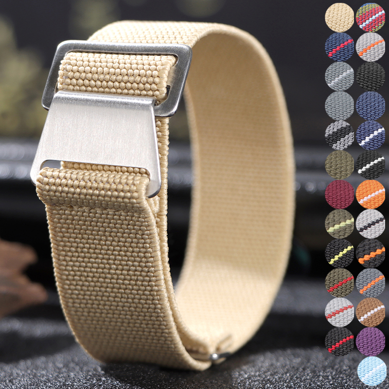 18/20/22mm Elastic Nylon Watch - Parachute Strap Elastic incelemesi ve fiyatı