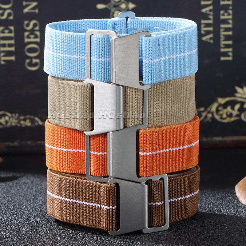 18/20/22mm Elastic Nylon Watch - Parachute Strap Elastic incelemesi ve fiyatı
