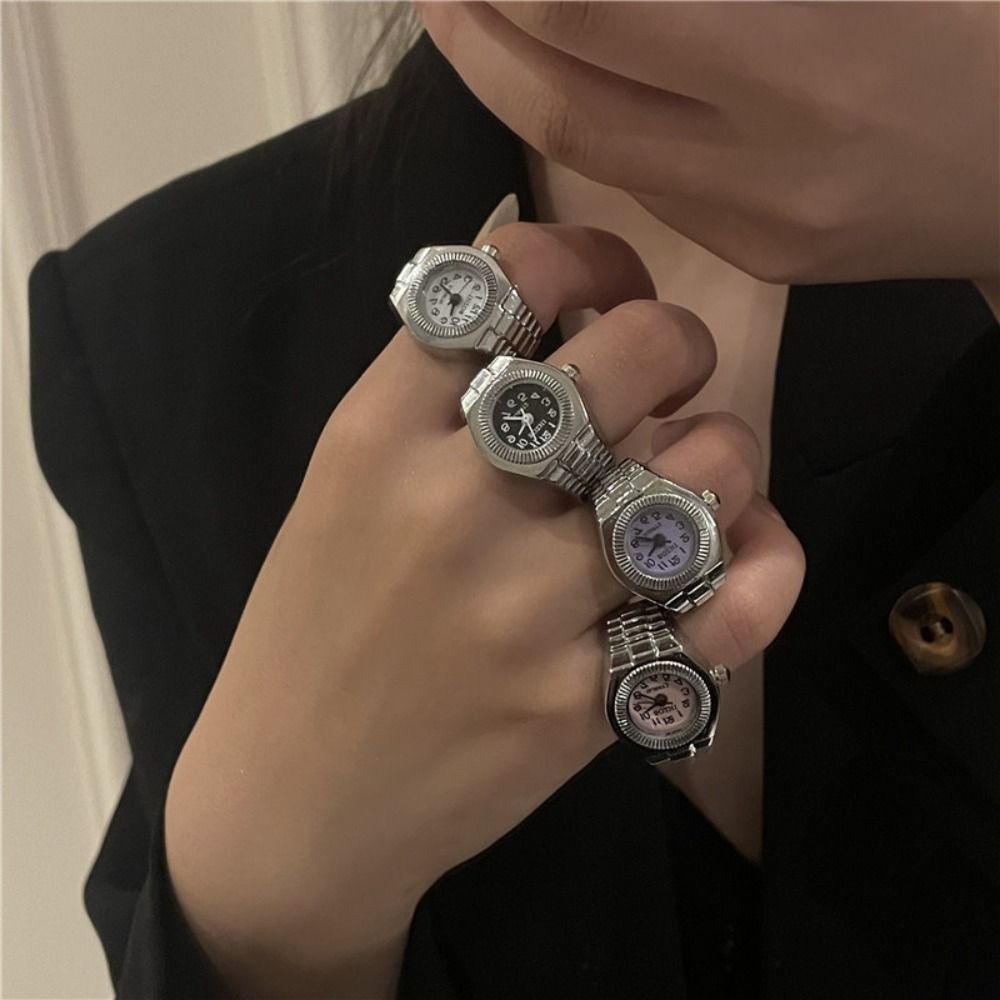Punk Mini Finger Watch Rings C - Canvas Strap Watch incelemesi ve fiyatı