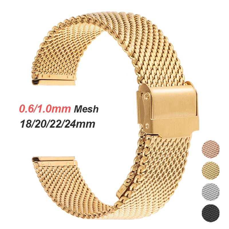 0.6mm 1.0mm Milanese Mesh Stra - Mesh Strap Metal incelemesi ve fiyatı