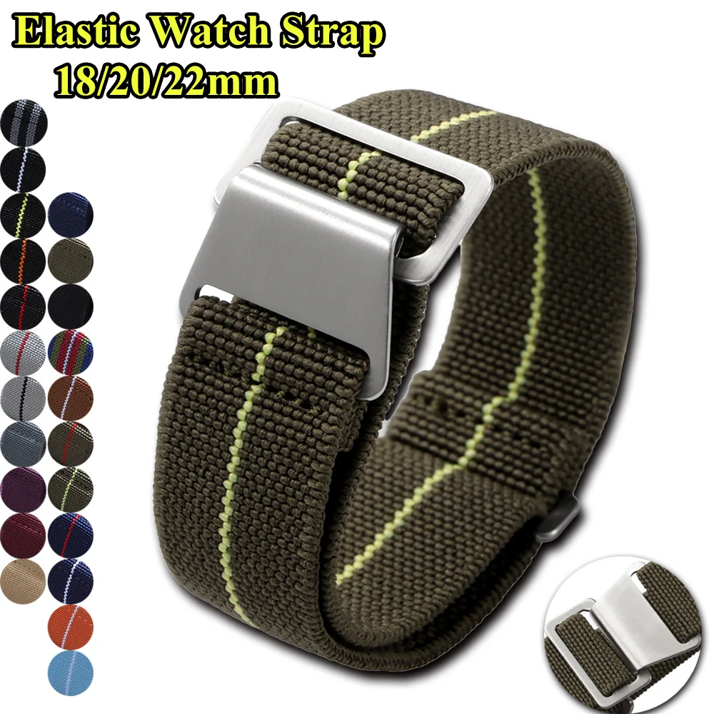 Elastic Watch Strap 18mm 20mm  - Parachute Strap Elastic incelemesi ve fiyatı