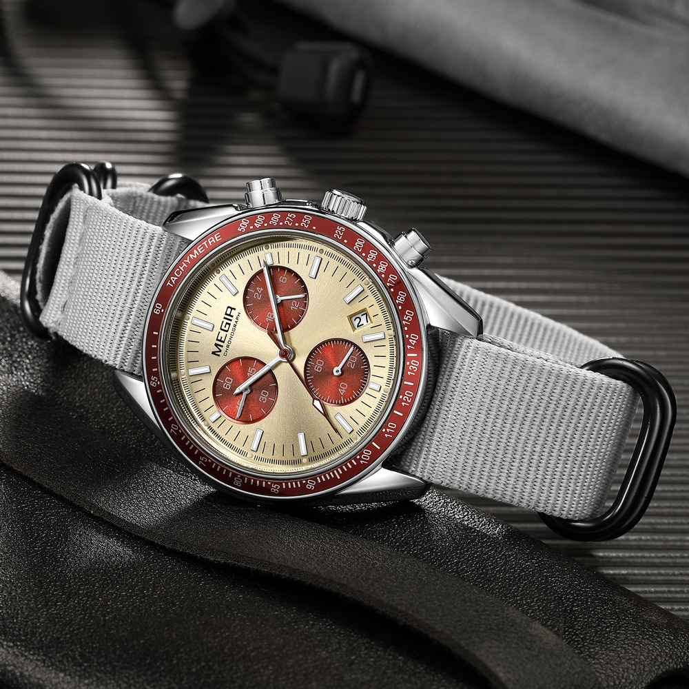 MEGIR New Luxury Men's Watches - Canvas Strap Watch incelemesi ve fiyatı