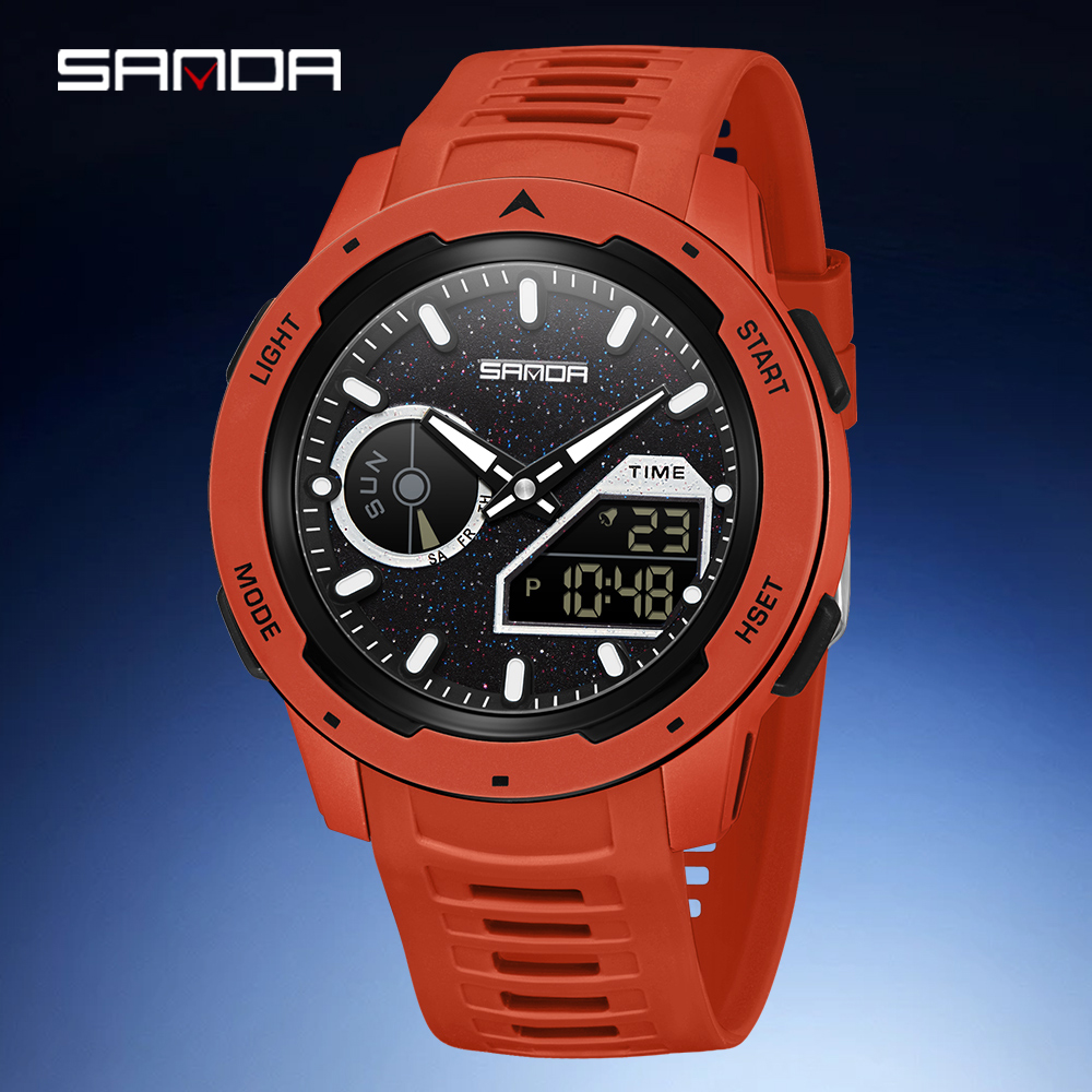 SANDA new men's fluorescent wa - Rubber Strap Diver incelemesi ve fiyatı