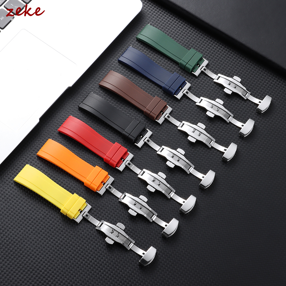 20mm 22mm Rubber Strap for Ome - Butterfly Clasp Deployant incelemesi ve fiyatı