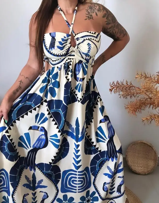 Summer Dress Woman  Vintage Tr - Tropic Strap Vintage incelemesi ve fiyatı