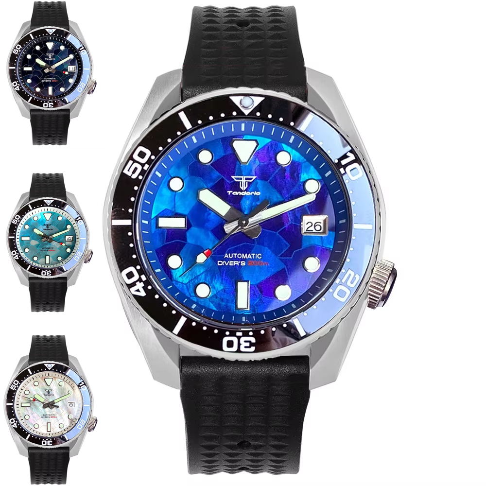 Tandorio 42.5mm Japan NH35A Au - Rubber Strap Diver incelemesi ve fiyatı
