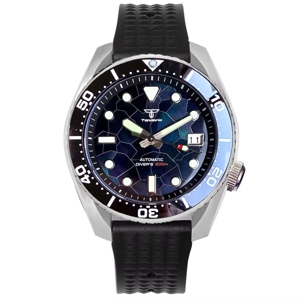 Tandorio 42.5mm Japan NH35A Au - Rubber Strap Diver incelemesi ve fiyatı