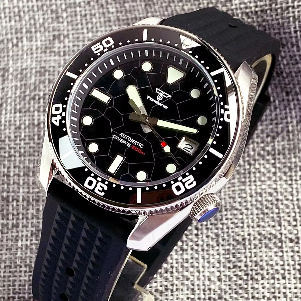 Tandorio 42.5mm Japan NH35A Au - Rubber Strap Diver incelemesi ve fiyatı