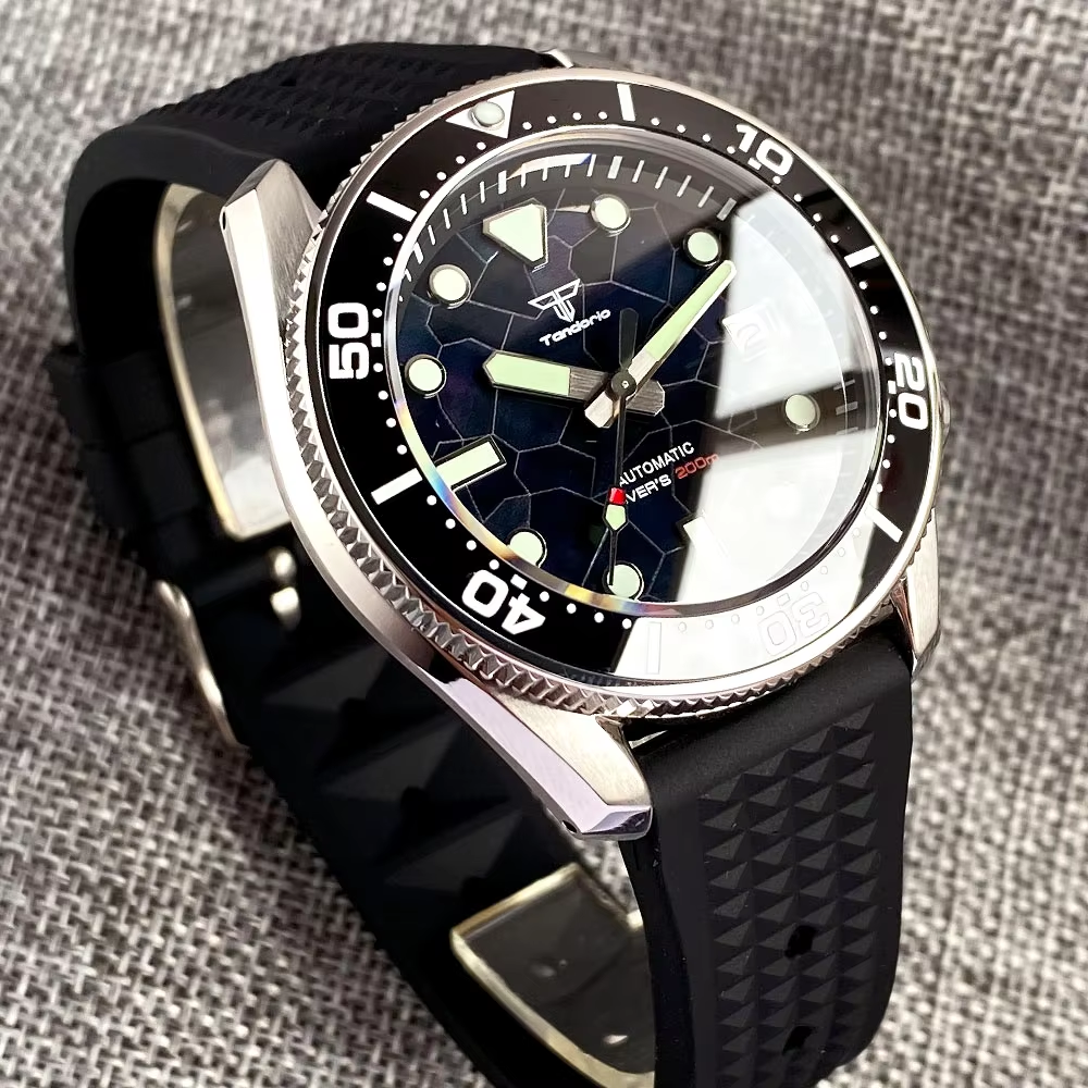 Tandorio 42.5mm Japan NH35A Au - Rubber Strap Diver incelemesi ve fiyatı
