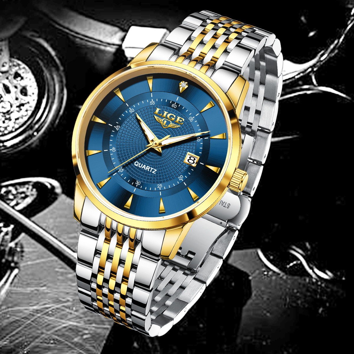 LIGE New 2025 Luxury Man Watch - Stainless Bracelet Diver incelemesi ve fiyatı