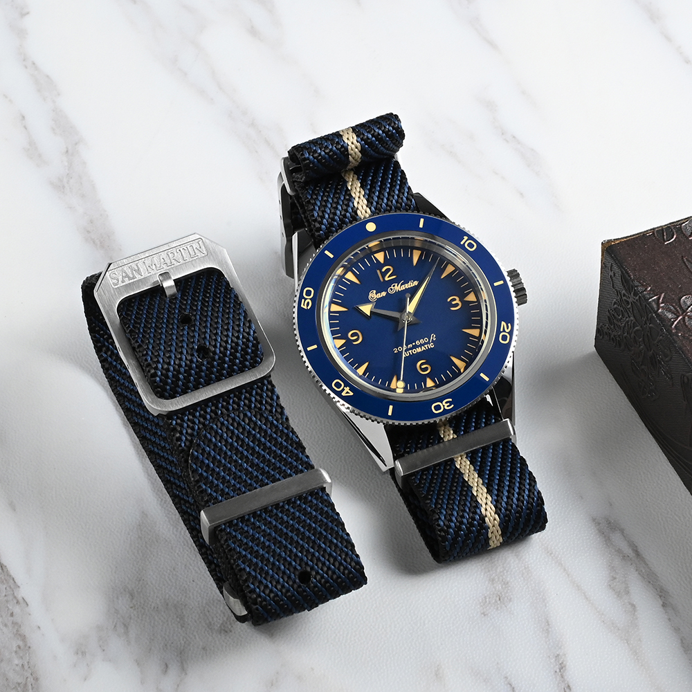 San Martin High Quality 20mm U - Nato Strap Nylon incelemesi ve fiyatı