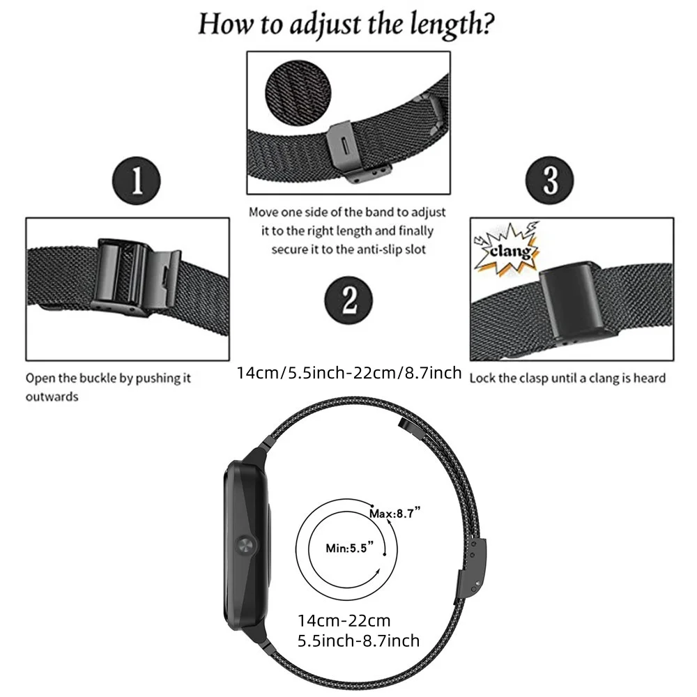 Metal Bands for Honor Watch 4  - Mesh Strap Metal incelemesi ve fiyatı