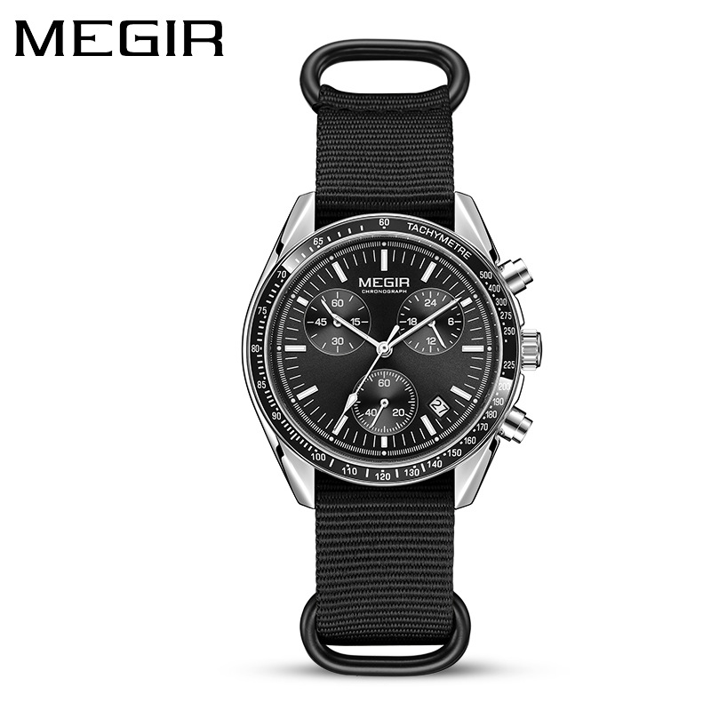 MEGIR 2247 Men's Luxury Quartz - Canvas Strap Watch incelemesi ve fiyatı