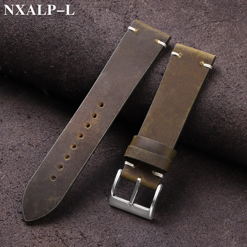 Vintage Oil Wax Leather Watch  - Nato Strap Nylon incelemesi ve fiyatı