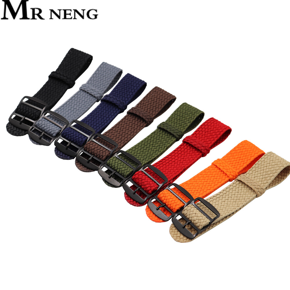 18mm 20mm 22mm Solid color For - Perlon Strap Woven incelemesi ve fiyatı