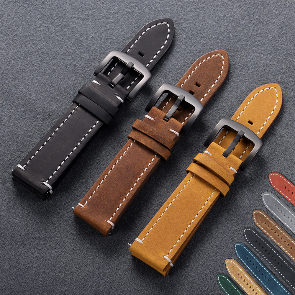 Vintage Calfskin Leather Watch - Leather Strap Quick Release incelemesi ve fiyatı