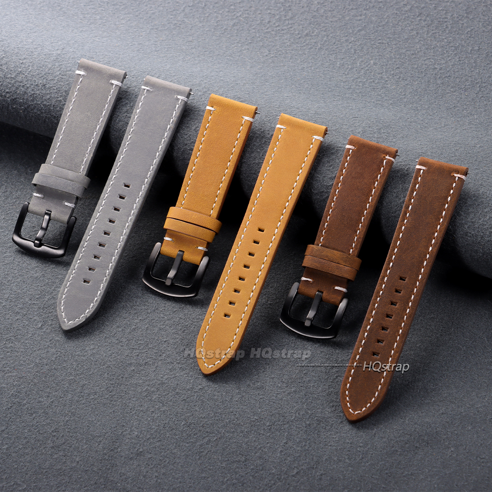Vintage Calfskin Leather Watch - Leather Strap Quick Release incelemesi ve fiyatı