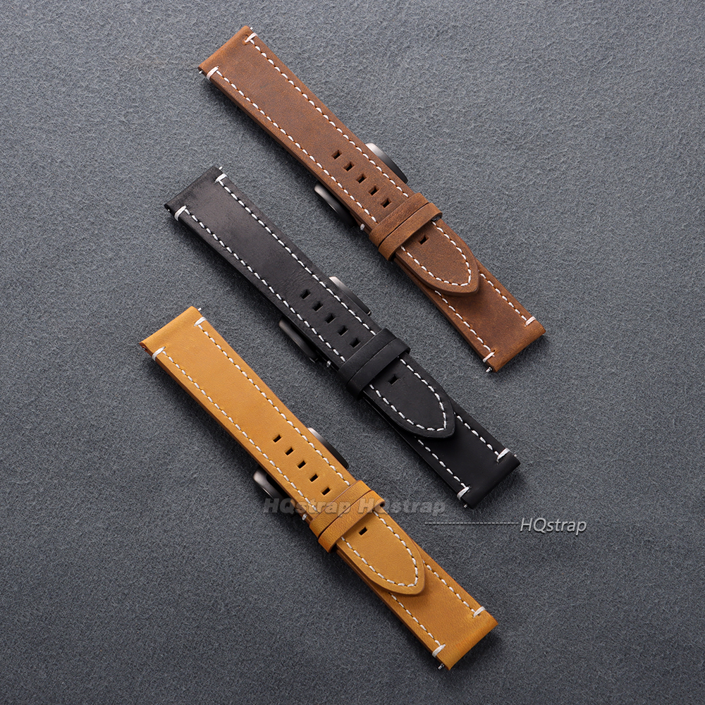 Vintage Calfskin Leather Watch - Leather Strap Quick Release incelemesi ve fiyatı