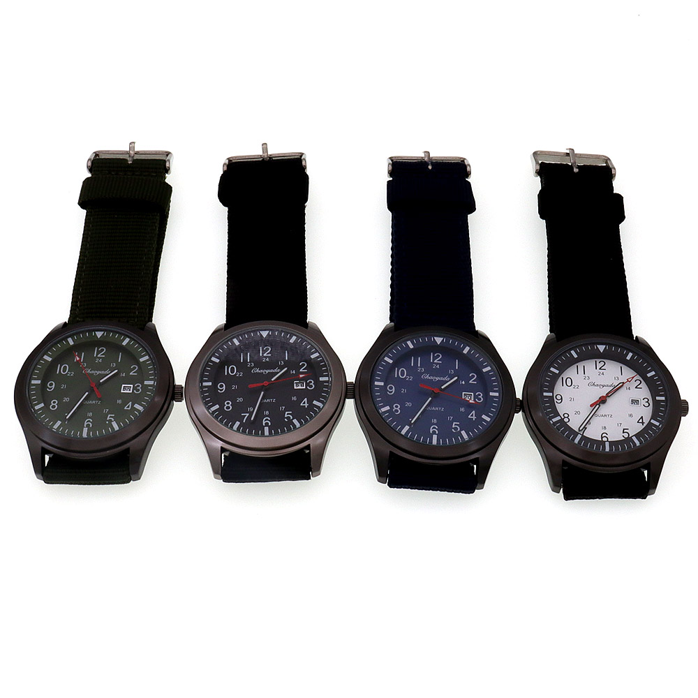 Luxury Men's Quartz Watch Spor - Canvas Strap Watch incelemesi ve fiyatı