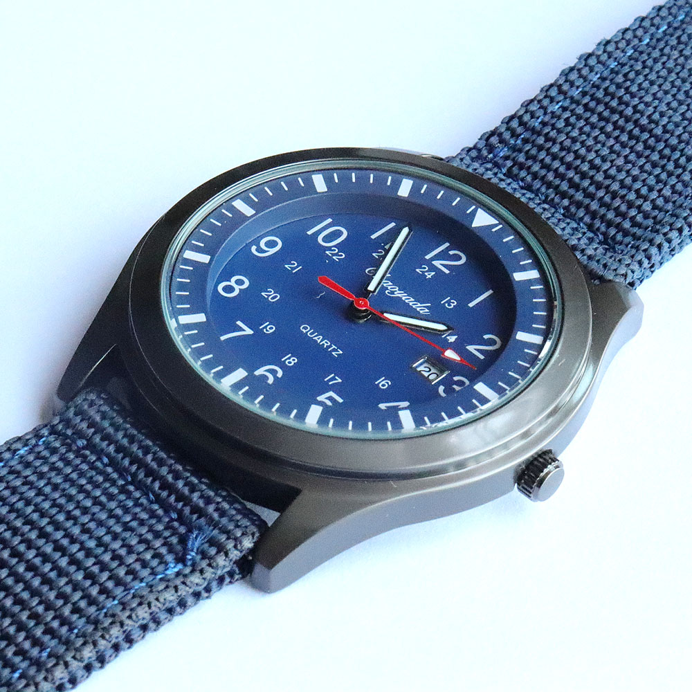 Luxury Men's Quartz Watch Spor - Canvas Strap Watch incelemesi ve fiyatı