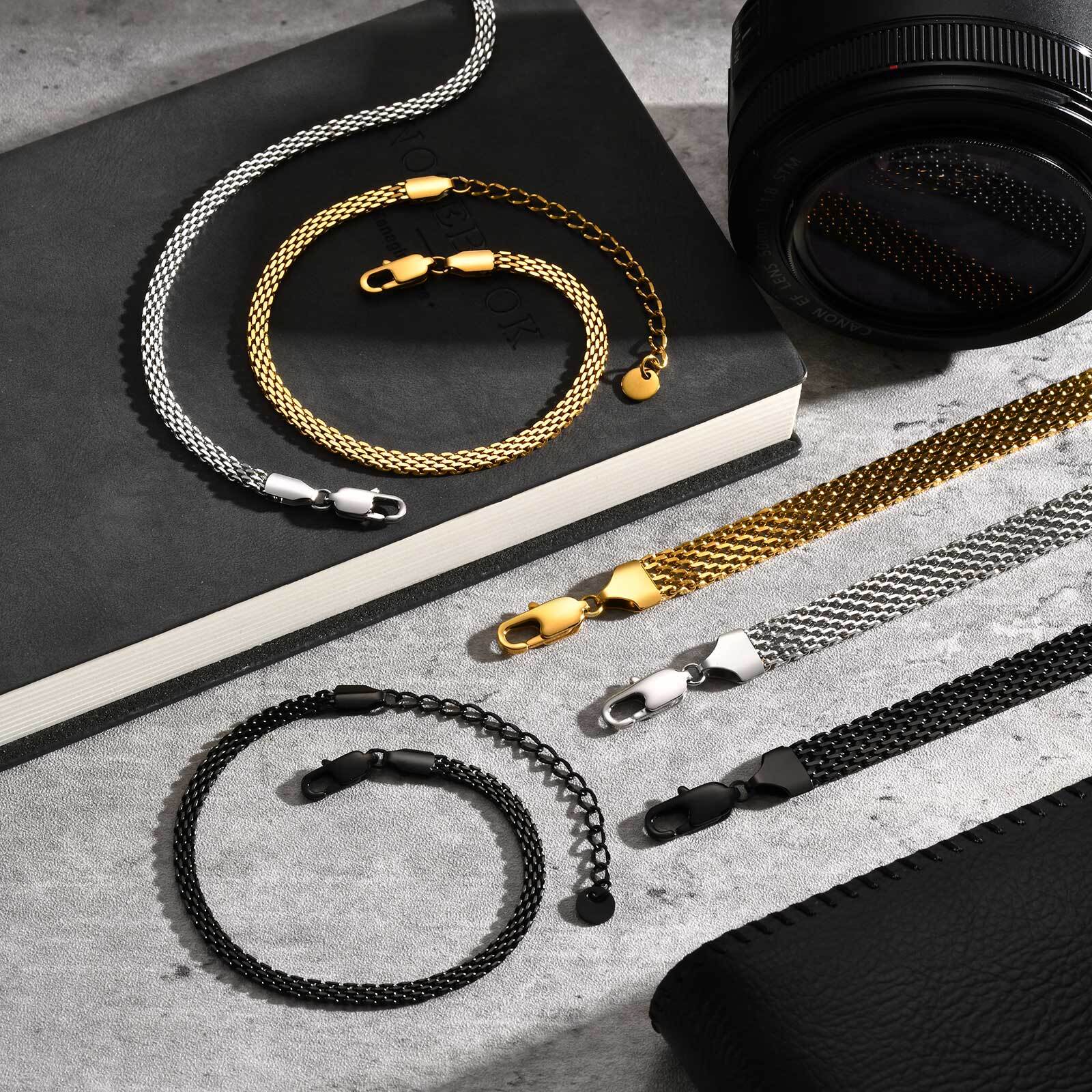3/8mm Mesh Strap Chain Bracele - Mesh Strap Metal incelemesi ve fiyatı