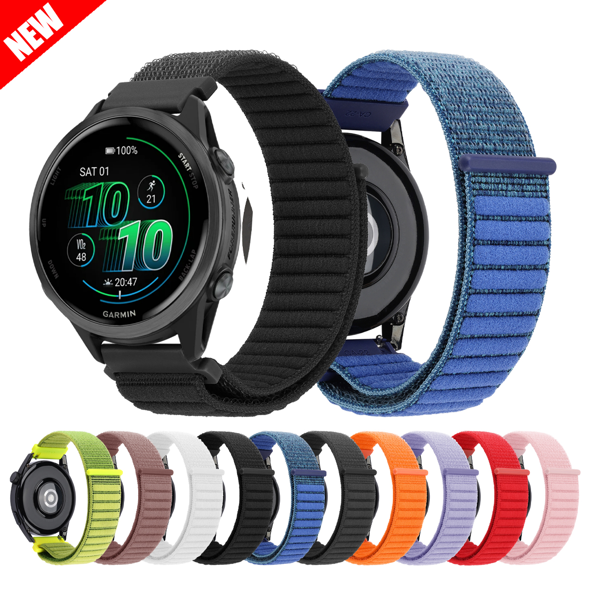 Nylon loop Band For Garmin Viv - Sport Loop Velcro incelemesi ve fiyatı