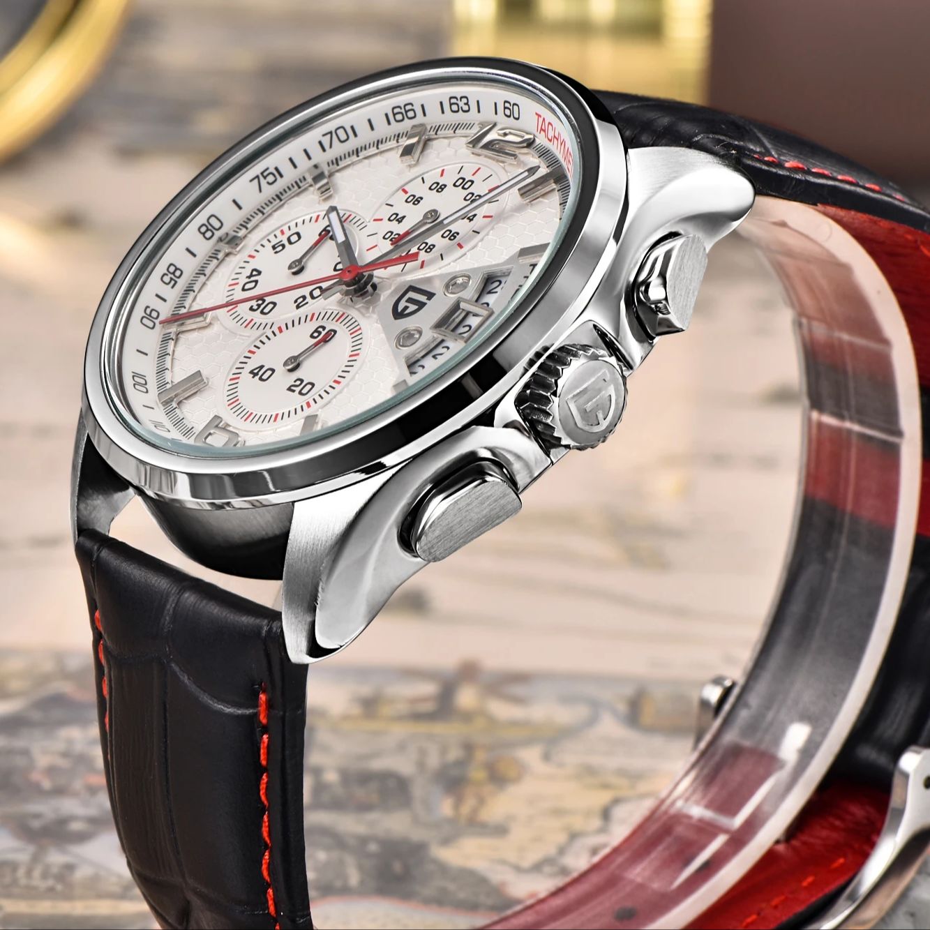Pagani PD3306 Mens Quartz Watc - Leather Watch Band Men incelemesi ve fiyatı