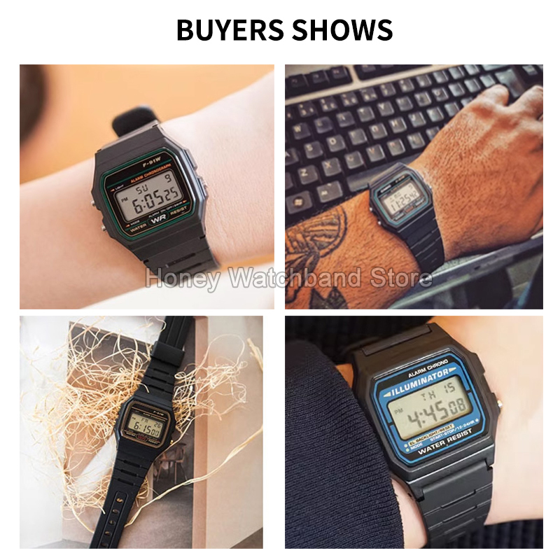 For ​​Casio W-800H F-91W/84/94 - Rubber Strap Diver incelemesi ve fiyatı