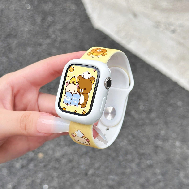 Cute Rilakkuma Print Silicone  - Silicone Band Women incelemesi ve fiyatı