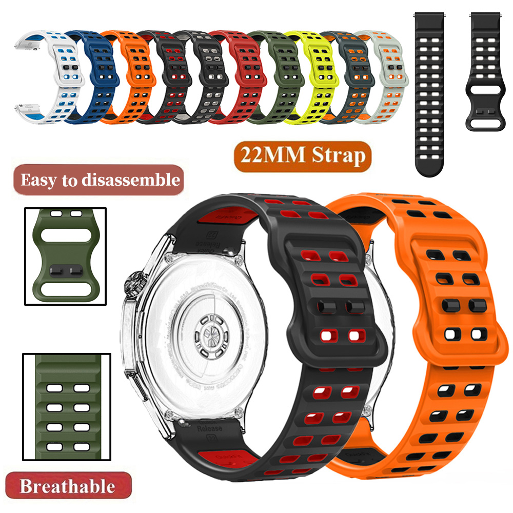 Silicone 22mm Strap For Garmin - Mesh Strap Metal incelemesi ve fiyatı