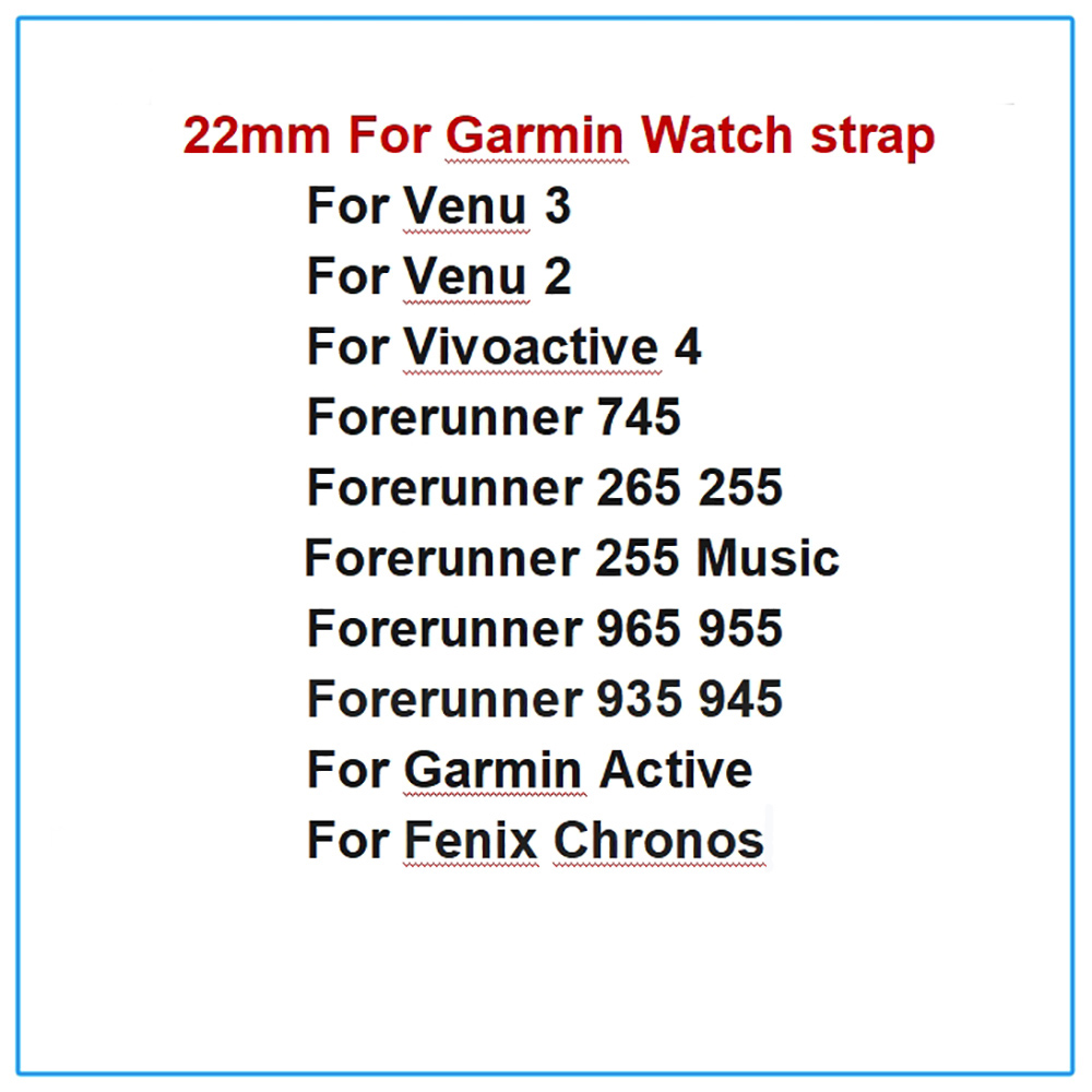 Silicone 22mm Strap For Garmin - Mesh Strap Metal incelemesi ve fiyatı