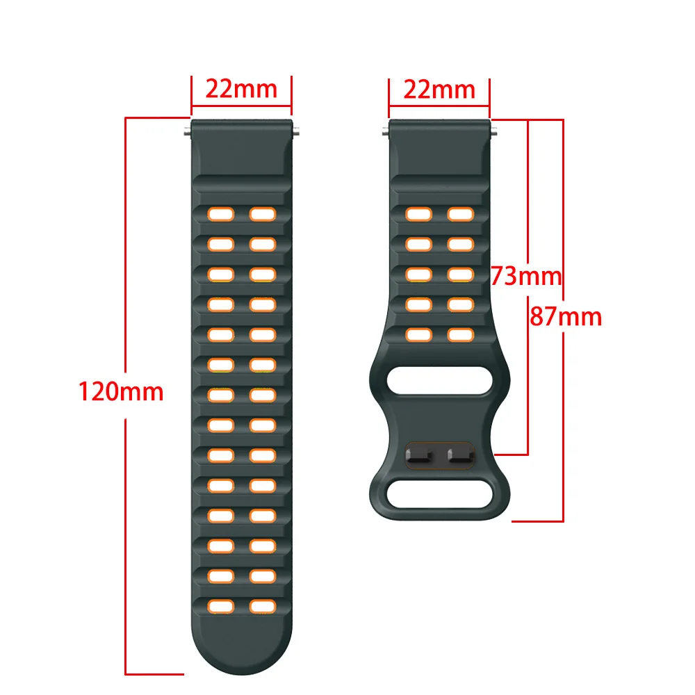 Silicone 22mm Strap For Garmin - Mesh Strap Metal incelemesi ve fiyatı