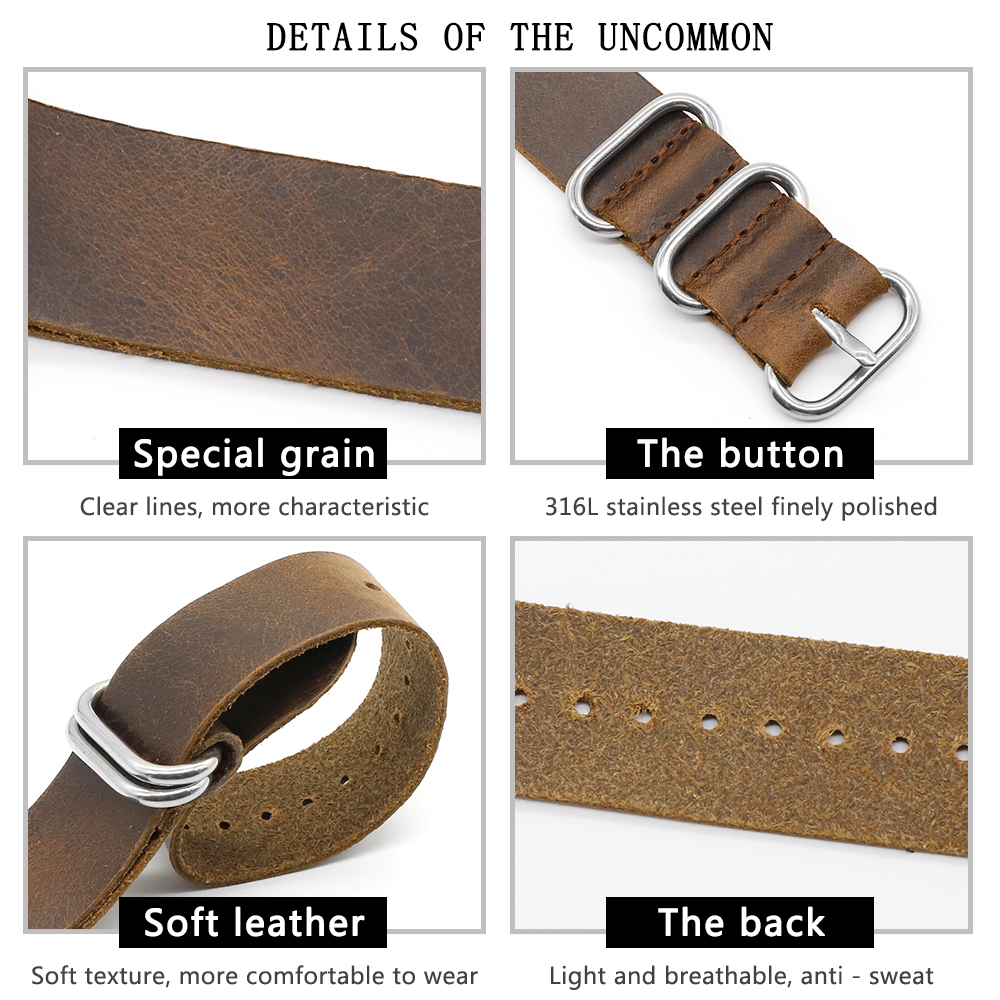 Genuine Leather Watch Band 18m - Suede Strap Watch incelemesi ve fiyatı