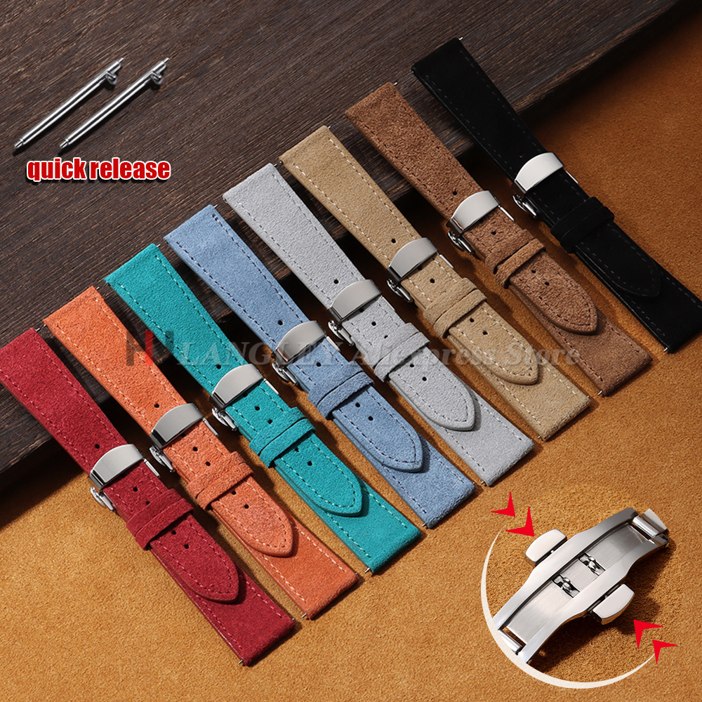 18mm 19mm 20mm 22mm Vintage Su - Suede Strap Watch incelemesi ve fiyatı