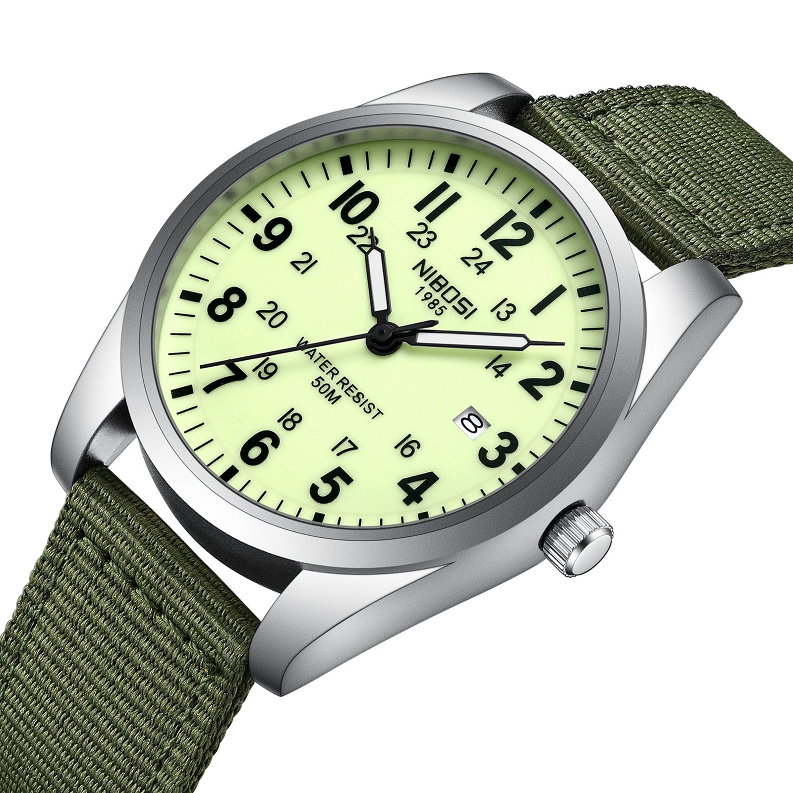 NIBOSI Mens Watches Analog Mil - Tropic Strap Vintage incelemesi ve fiyatı