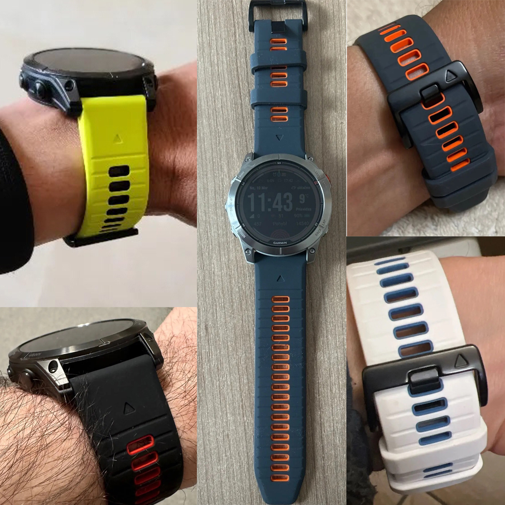 Outdoor Sports 22mm Silicone W - Silicone Watch Band 22Mm incelemesi ve fiyatı