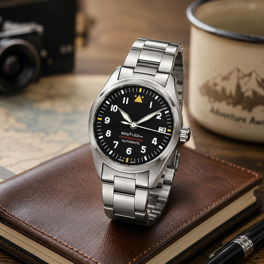 Custom LOGO 36mm 39mm Pilot Wa - Stainless Bracelet Diver incelemesi ve fiyatı