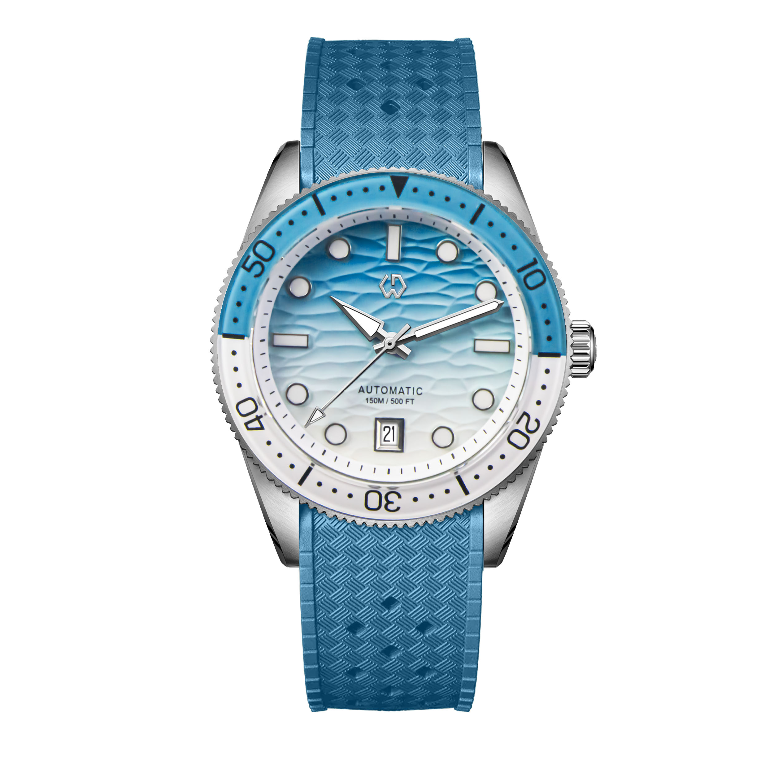 40mm Diver Watch Texture Men's - Rubber Strap Diver incelemesi ve fiyatı
