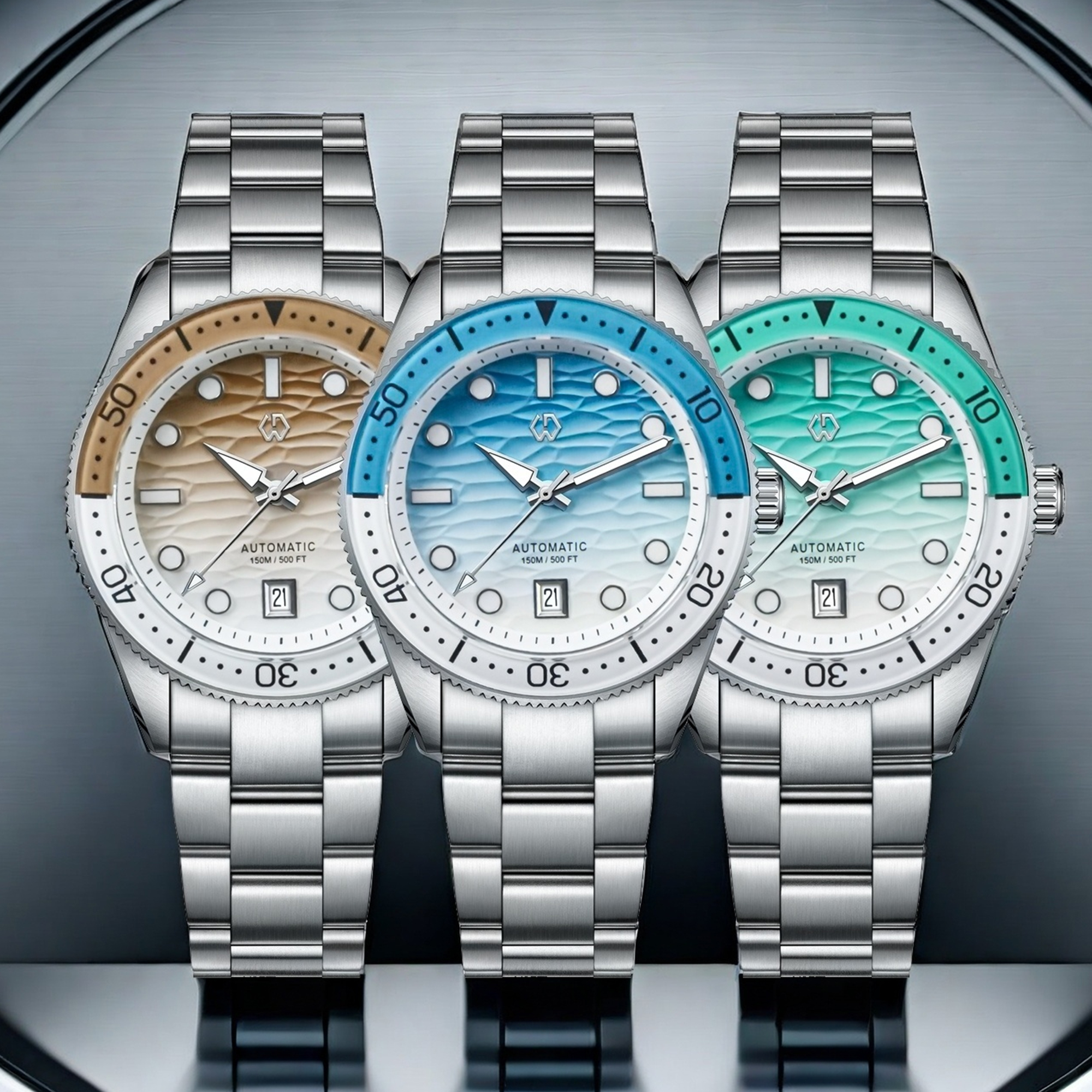 40mm Diver Watch Texture Men's - Rubber Strap Diver incelemesi ve fiyatı