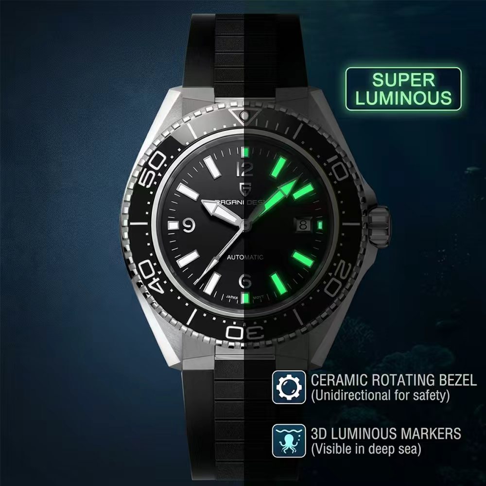 Pagani Design Luxury Men's Aut - Rubber Strap Diver incelemesi ve fiyatı