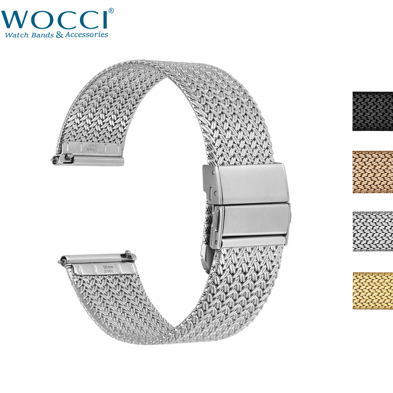 WOCCI Elite Metal Watch Band,  - Mesh Strap Metal incelemesi ve fiyatı