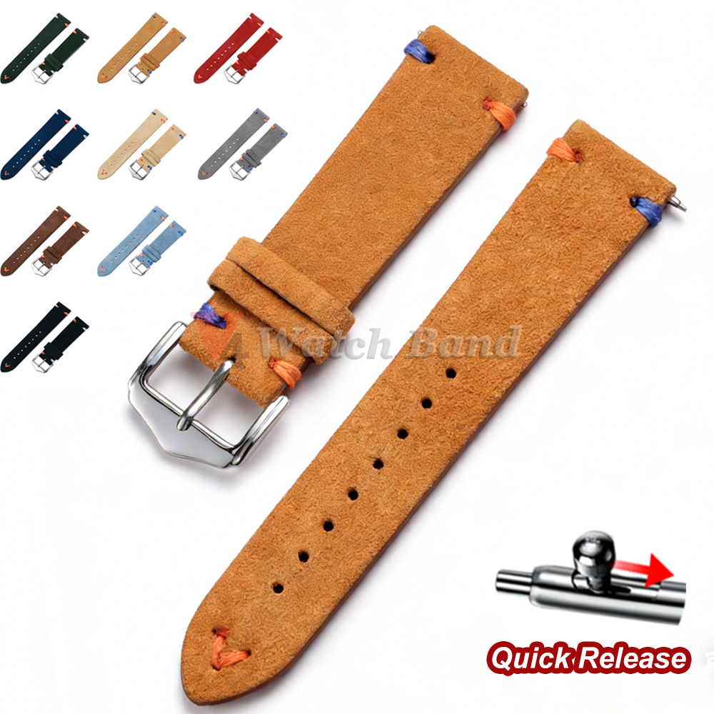 18mm 20mm 22mm Vintage Suede L - Suede Strap Watch incelemesi ve fiyatı