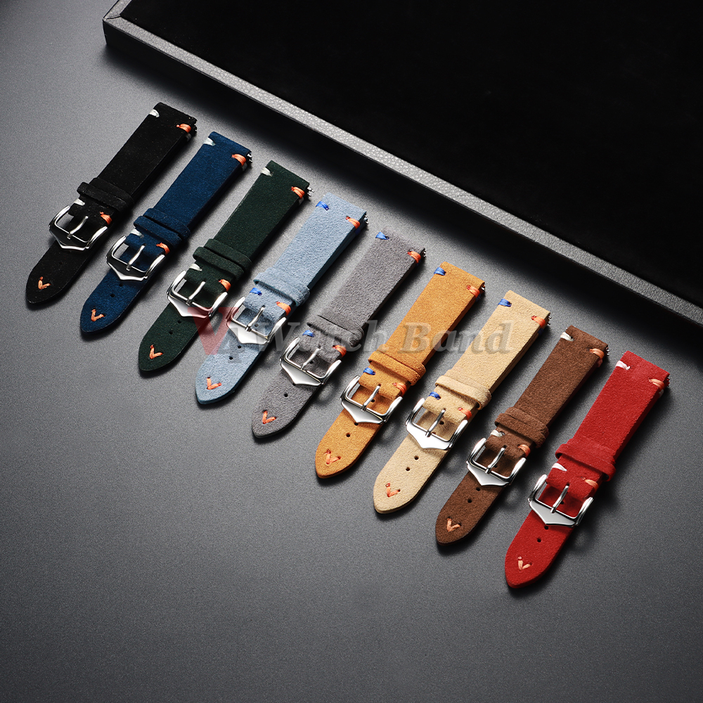 18mm 20mm 22mm Vintage Suede L - Suede Strap Watch incelemesi ve fiyatı