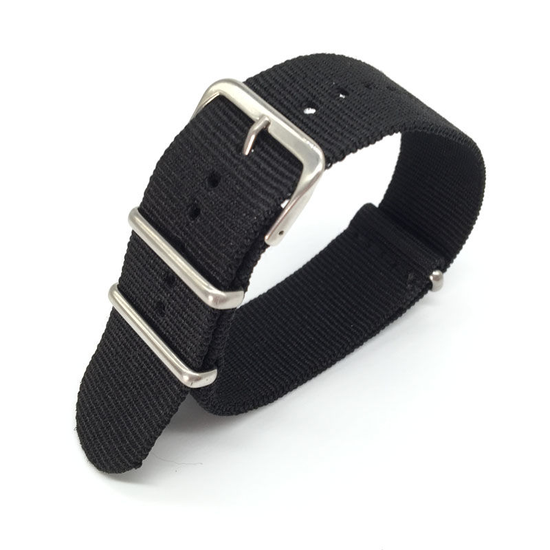 Black Nylon Strap for 16mm 18m - Nato Strap Nylon incelemesi ve fiyatı
