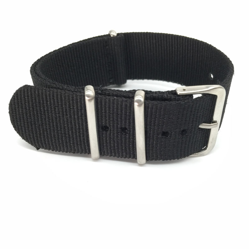 Black Nylon Strap for 16mm 18m - Nato Strap Nylon incelemesi ve fiyatı