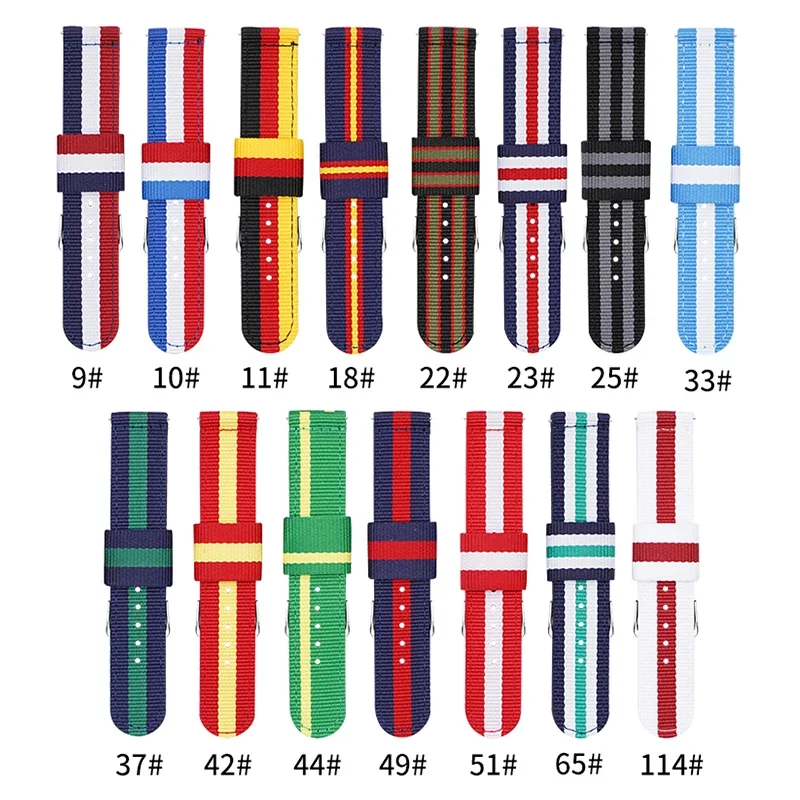20mm 22mm Woven Nylon Strap fo - Nato Strap Nylon incelemesi ve fiyatı