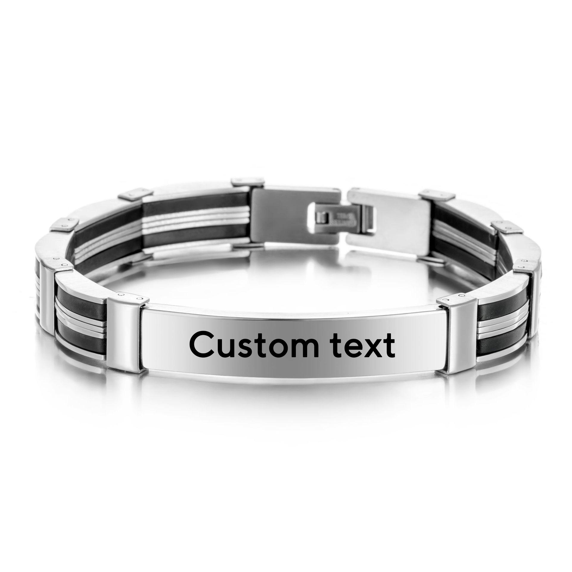 Punk Custom TEXT Name Men Stai - Silicone Band Women incelemesi ve fiyatı