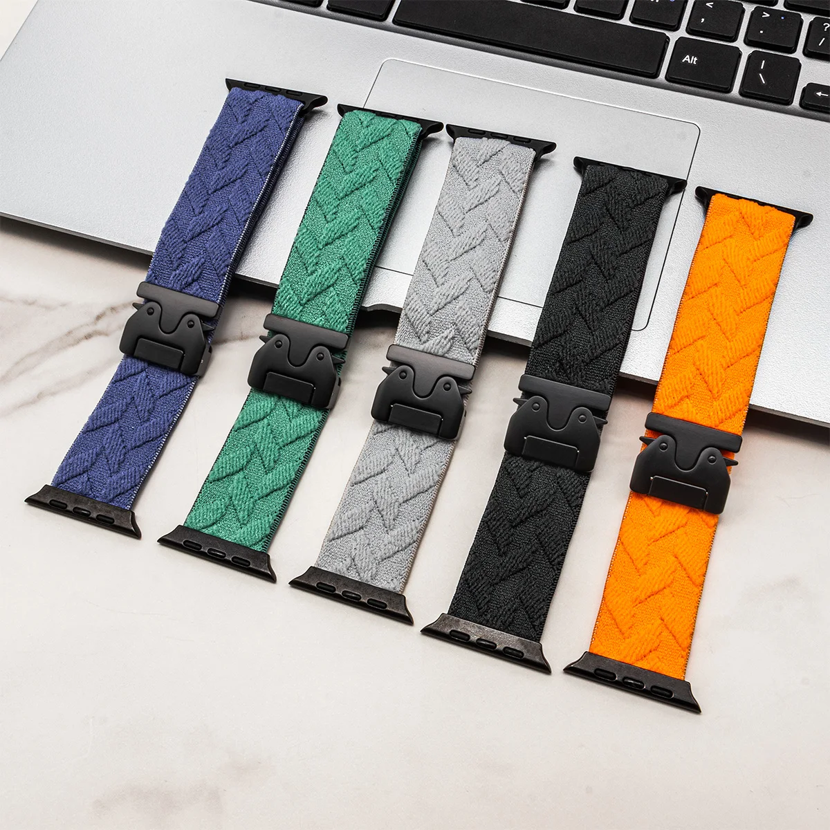 nylon strap for iwatch 10 9 8  - Parachute Strap Elastic incelemesi ve fiyatı